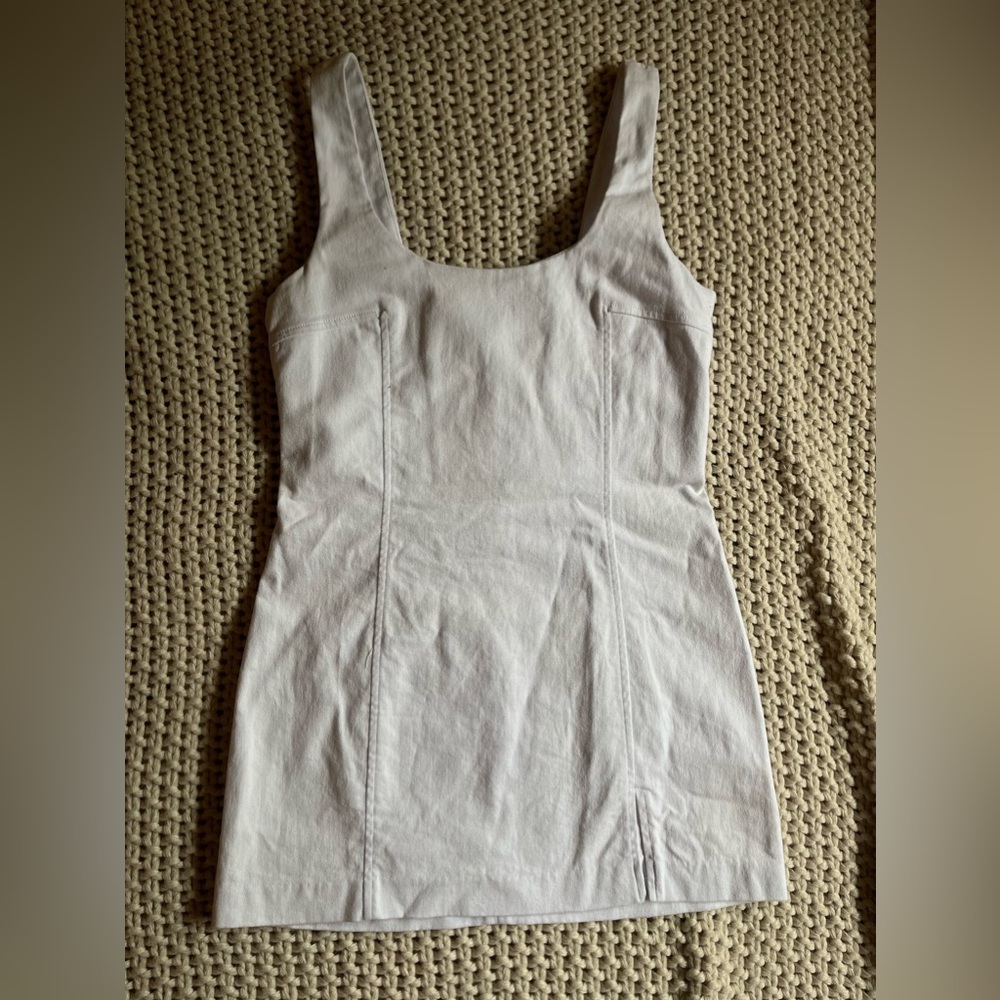 Skylar + Madison White Denim Mini Dress